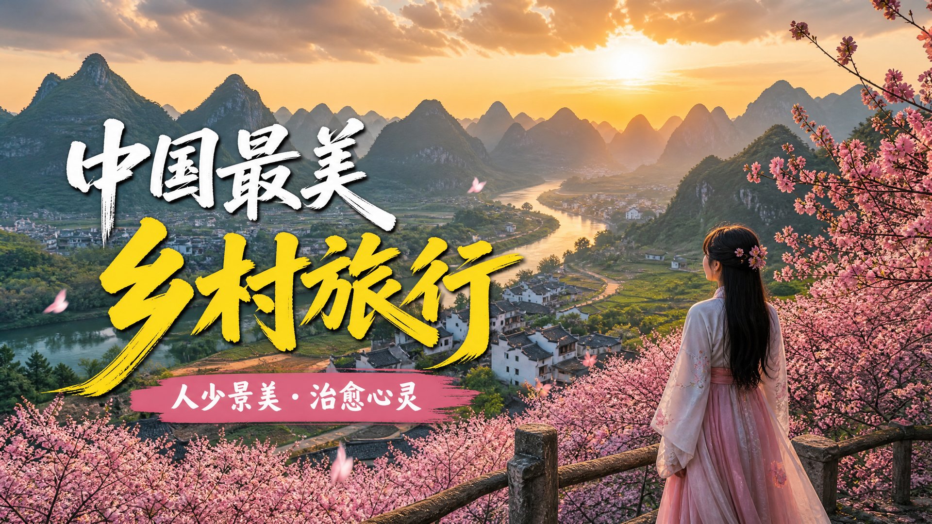 陈美娇 陈美娇旅行视频：中国最美乡村旅行vlog视频演示·治愈心灵之旅